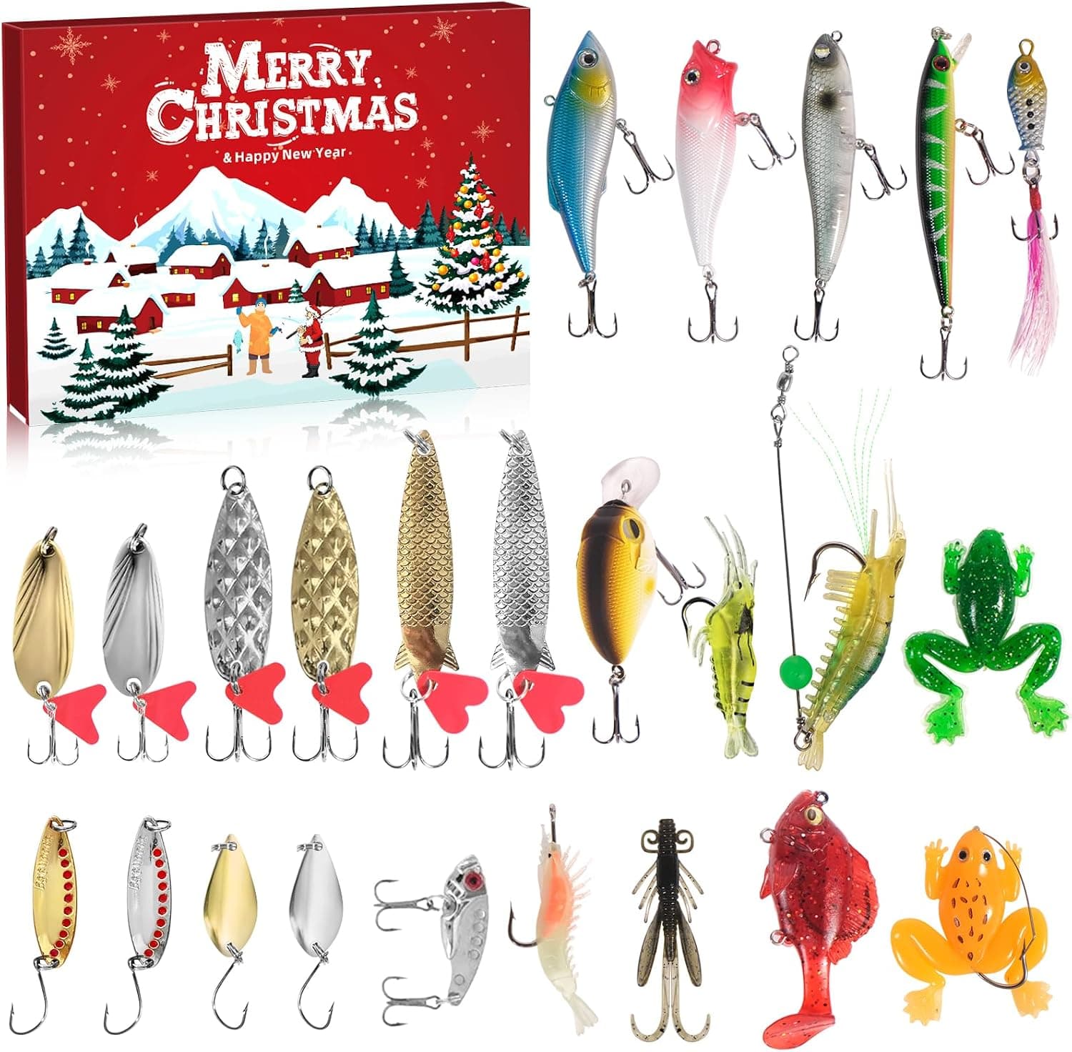 Fishing Advent Calendar 2026 for Men & Teens, 24 Days Christmas Countdown - image 1