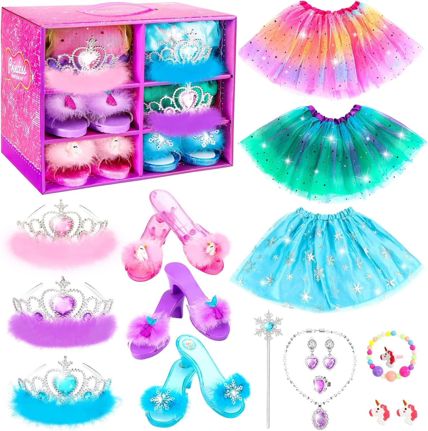 HAMSILY Princess Dress Up for Girl 3 4 5 6 Years Old Birthday Gifts Toys - image 1