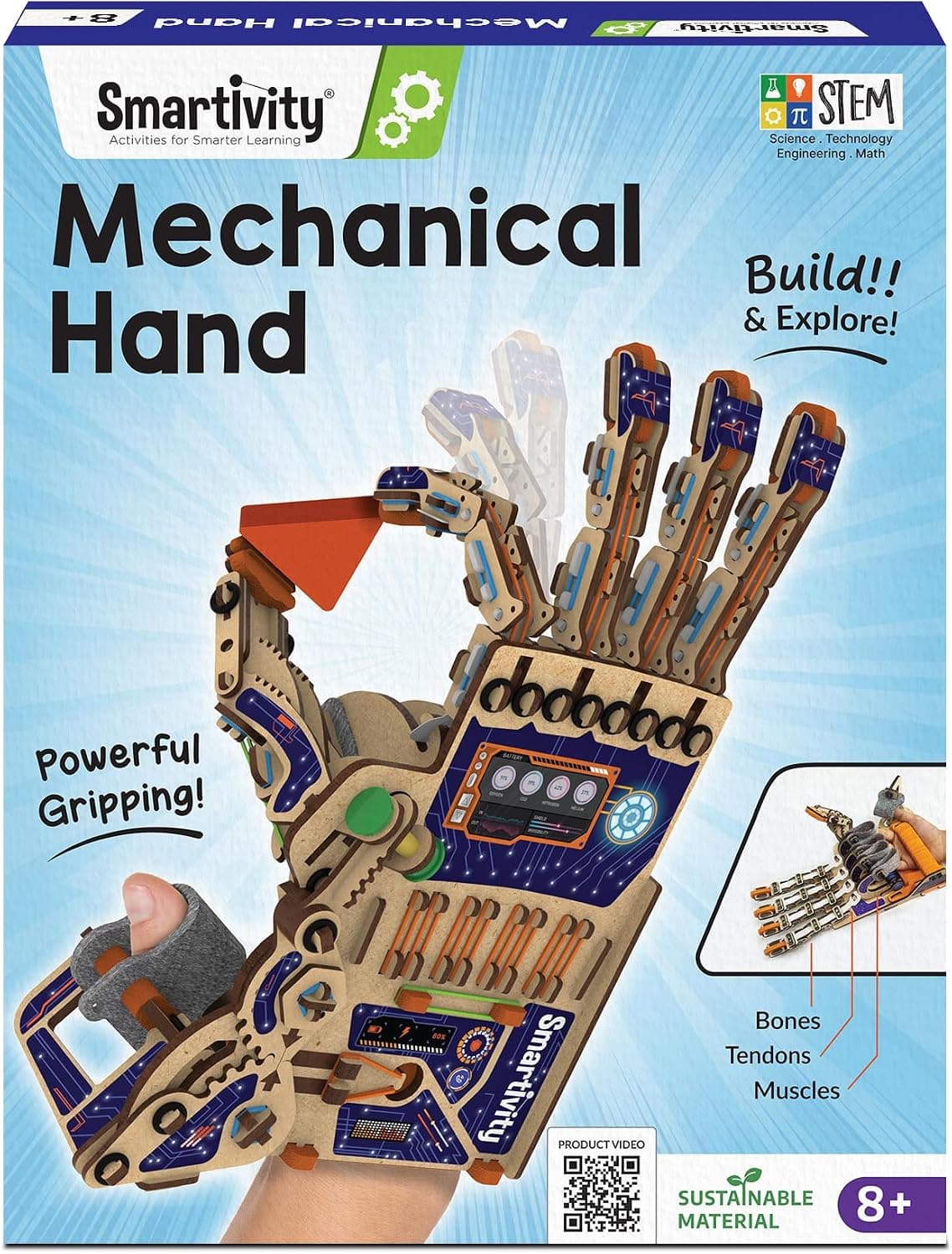 Smartivity Robotic Mechanical Hand STEM Toy for Kids 8-14