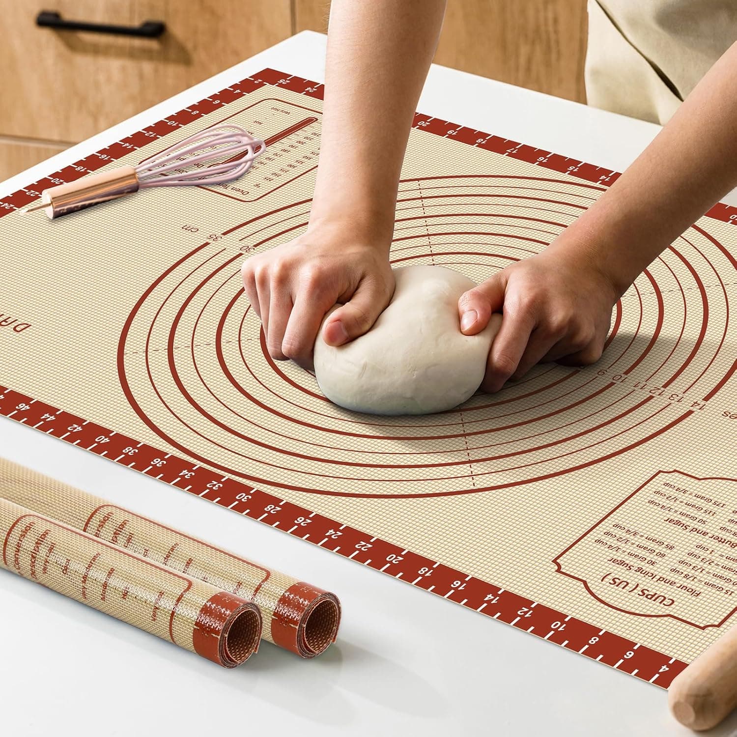 DANIA & DEAN 26x16 Extra Thick Silicone Baking Mat with Measurements - image 1