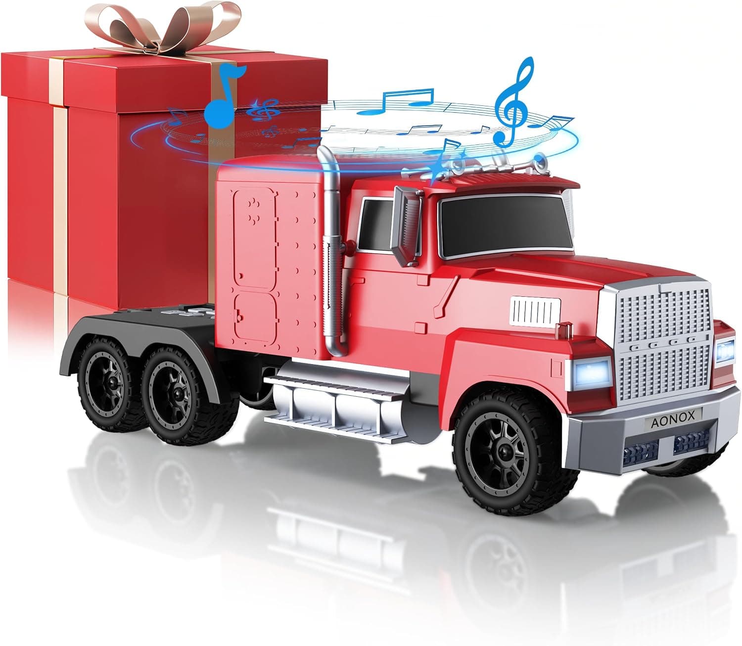 Cybertruck Bluetooth Speaker, Mini Bluetooth Car Speaker with LED Lights, FM Radio, USB TF Card, TWS Stereo Sound, for Dad, Gift Ideas from Daughter or Son, Car Lover Gift