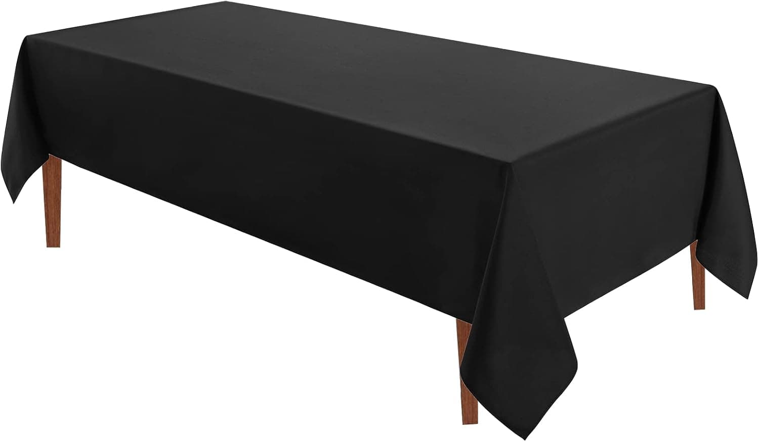 VidaFete Classic Series Black Rectangle Tablecloth