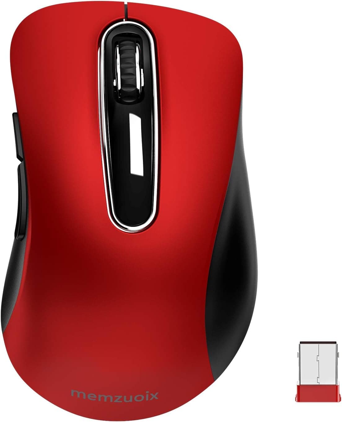 memzuoix 2.4G Wireless Mouse, 1400 DPI Mobile Optical Cordless Mouse with USB Receiver for Laptop, PC, Desktop, MacBook