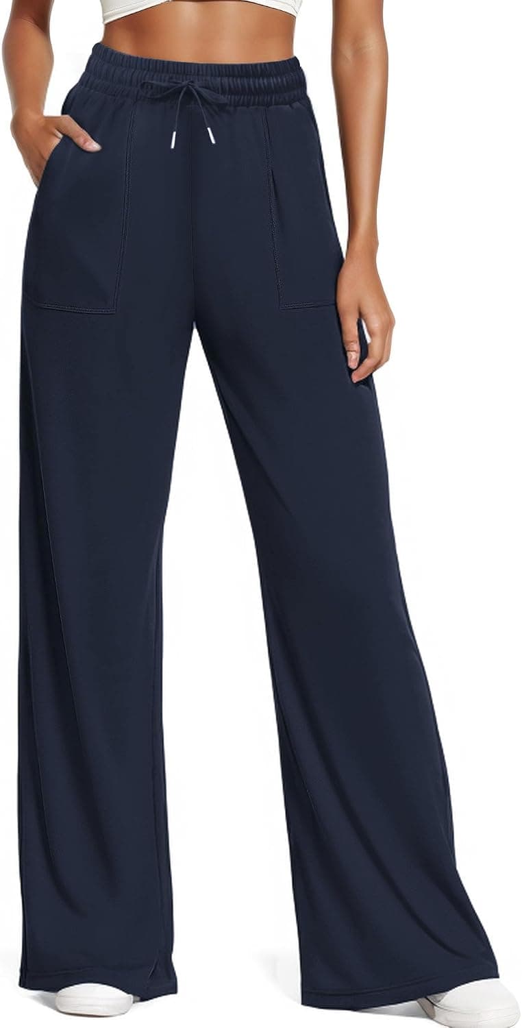 JEKAOYI Womens Casual Pants Lightweight Flowy Trousers with Drawstring