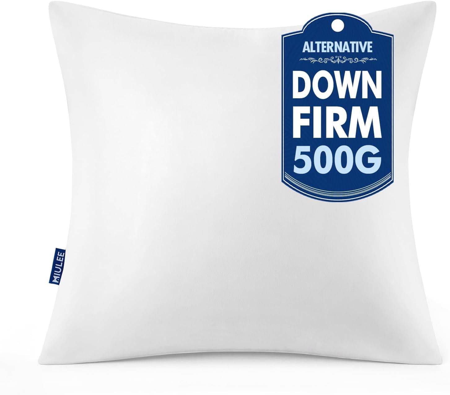 MIULEE 18x18 Throw Pillow Insert, Decorative Pillows for Couch Bed
