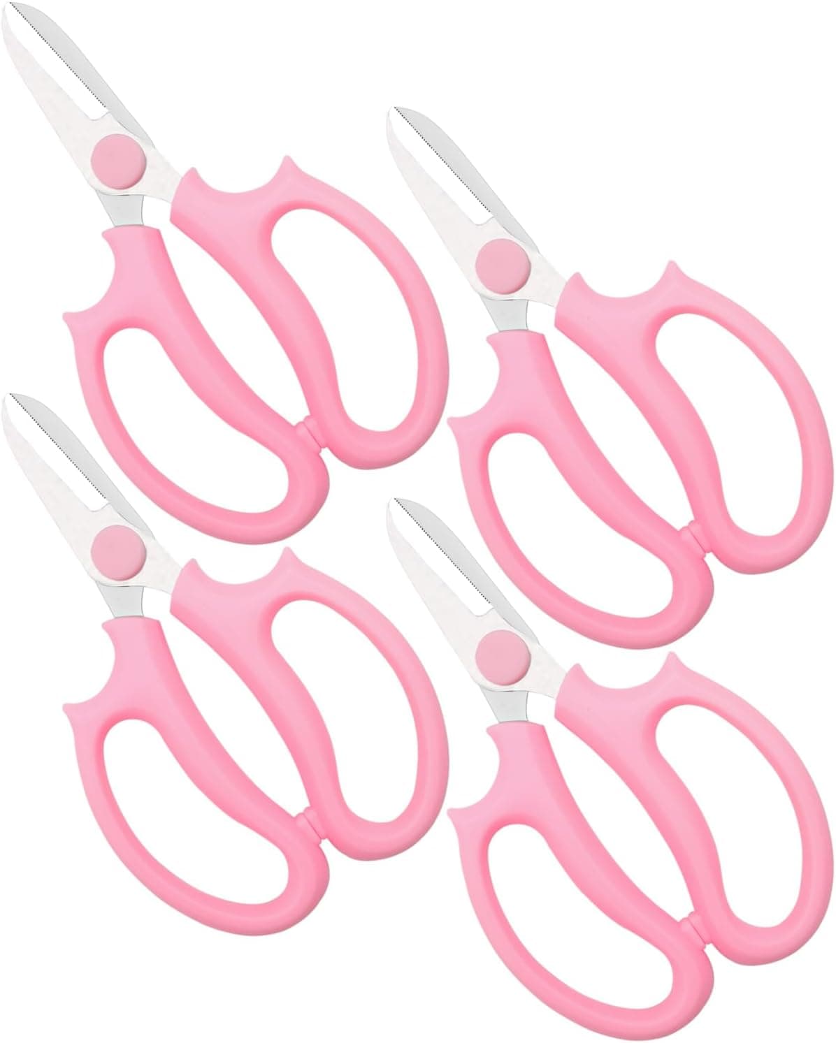 Flower Scissor, Scissors for Cutting Flowers (Pink 01, 4 Pack)