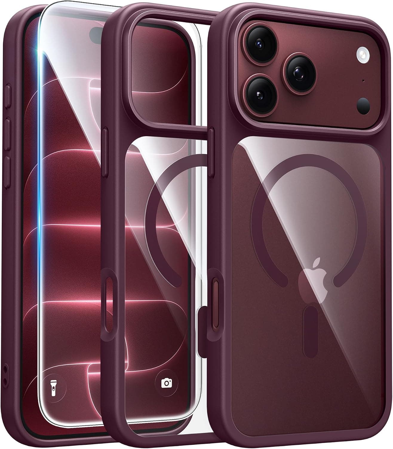 FNTCASE for iPhone 18 Pro Max Case / 17 Pro Max Clear Case Fit for Magsafe