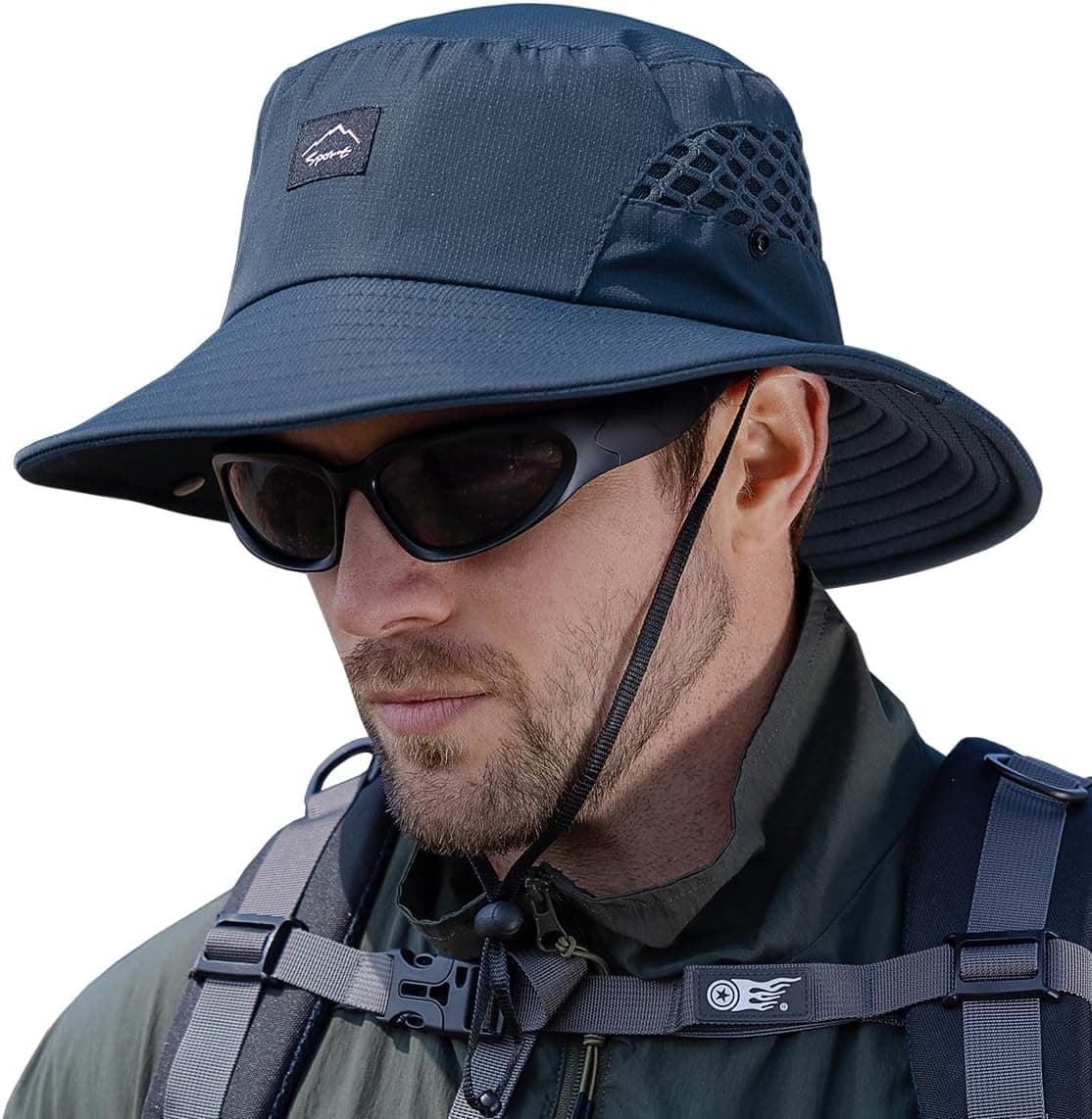 Fishing Hat, UPF50+ Wide Brim Sun Hat for Men Women, UV Protection Hiking Beach Bucket Hats Summer Safari Hat - image 1
