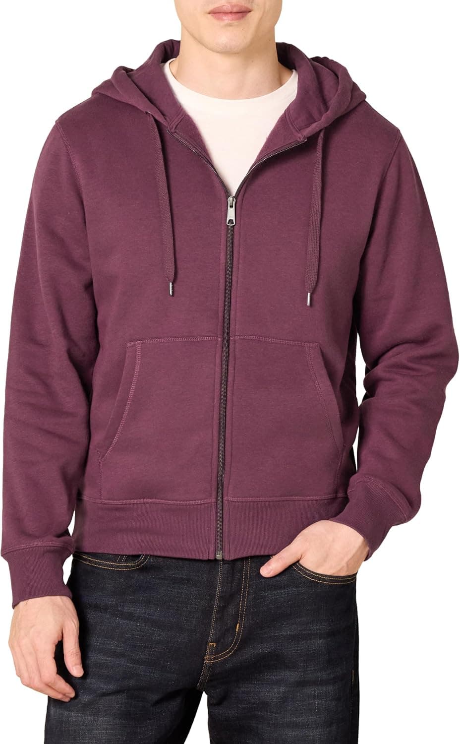 Amazon Essentials Men's Full-Zip Fleece Hoodie Sweatshirt (Available in Big & Tall)