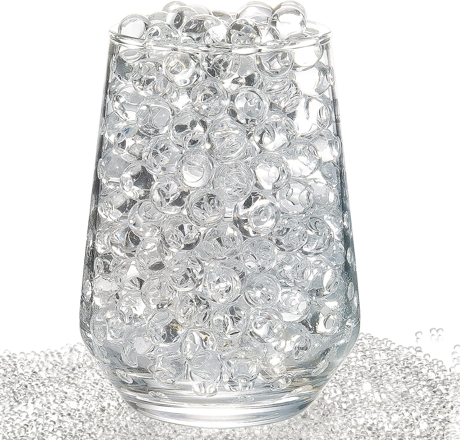 ZTML MS 16,000 Pieces Clear Vase Filler Beads, Floating Candles, Floral Decoration, Christmas Decoration, Wedding Centerpiece