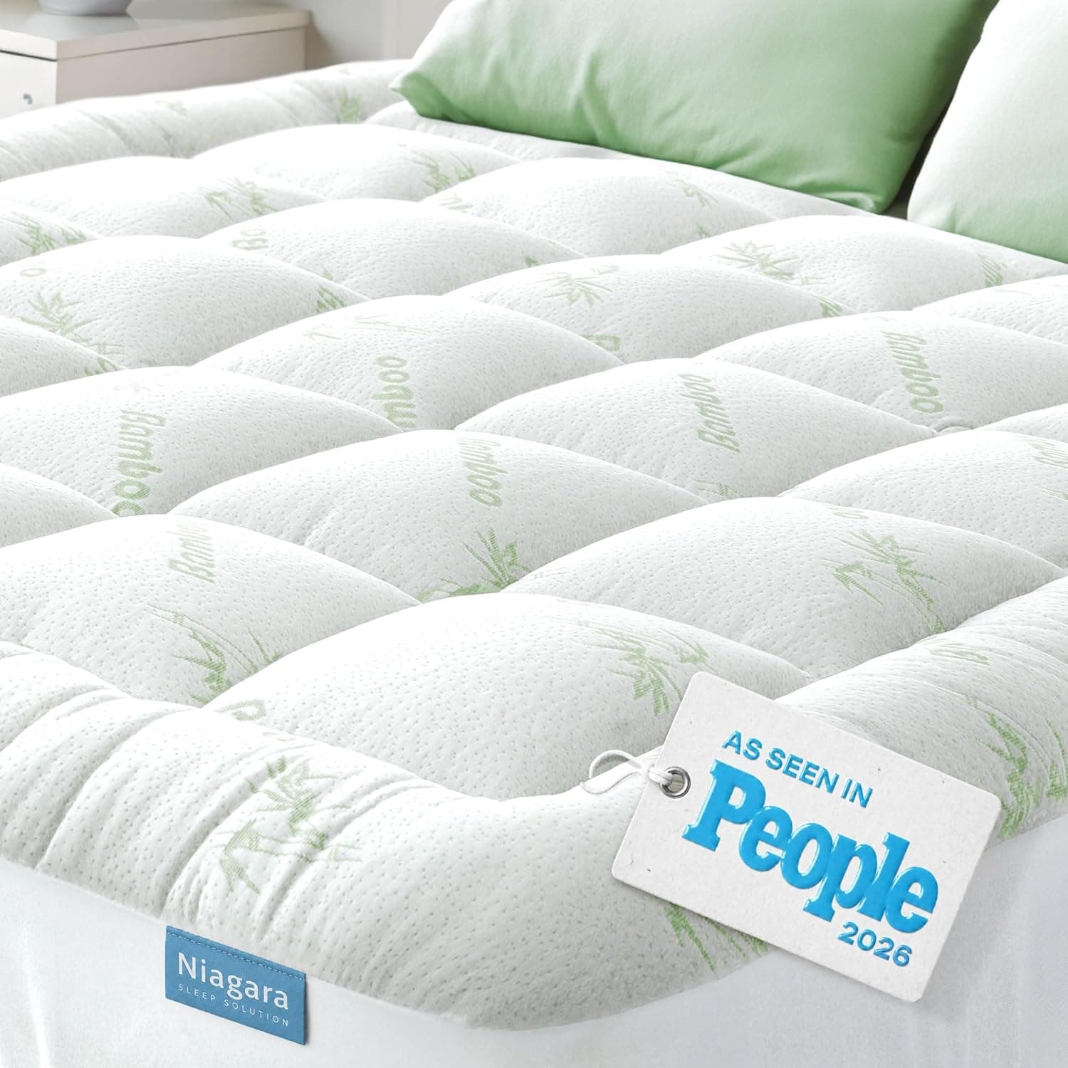 Niagara Sleep Solution Queen Ultra Soft Mattress Topper โ Back Pain Relief