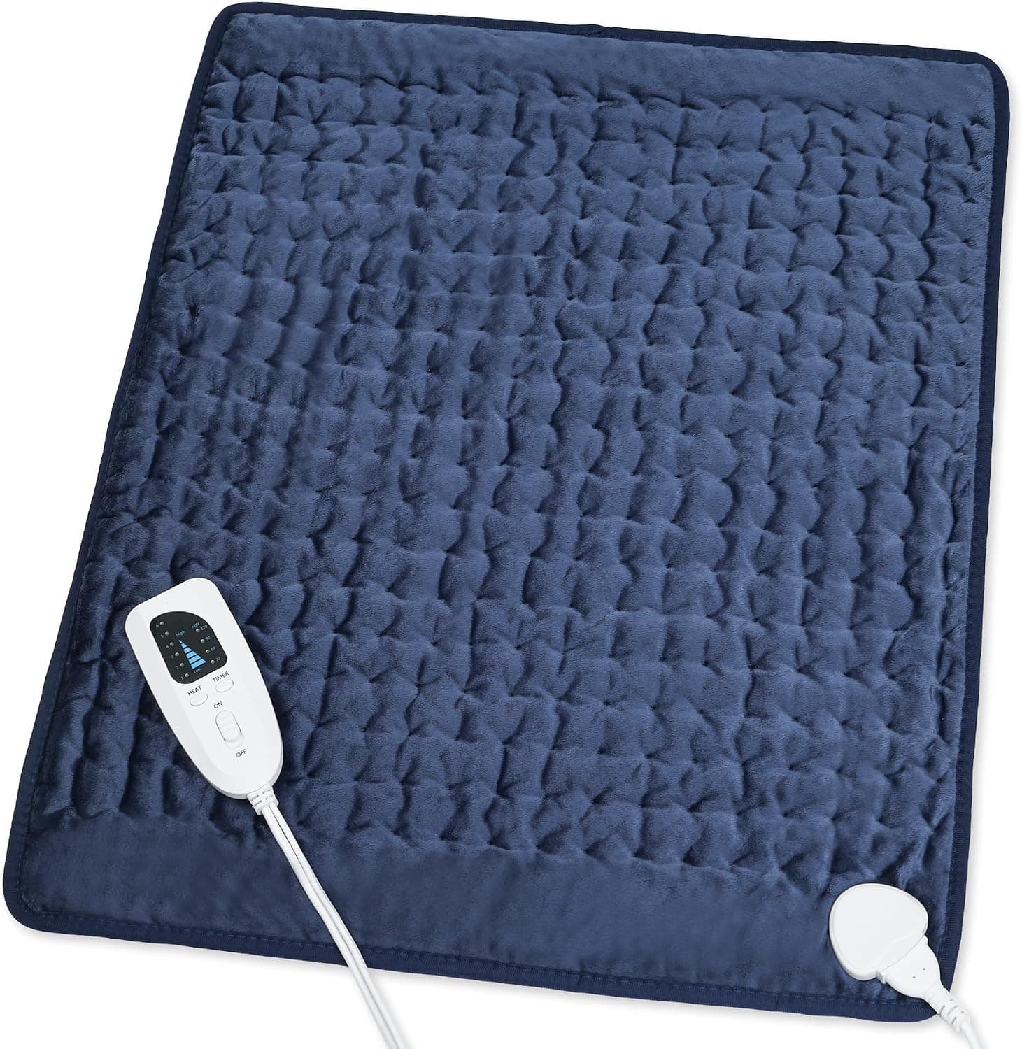 Heating Pad, Electric Heating Pads, Heating Pad for Back, Dark Blue, 24x20 Inch