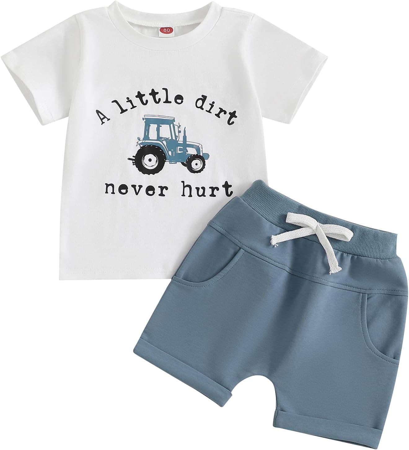 BemeyourBBs Toddler Baby Boy Clothes Graphic T Shirt Shorts Set Outfit